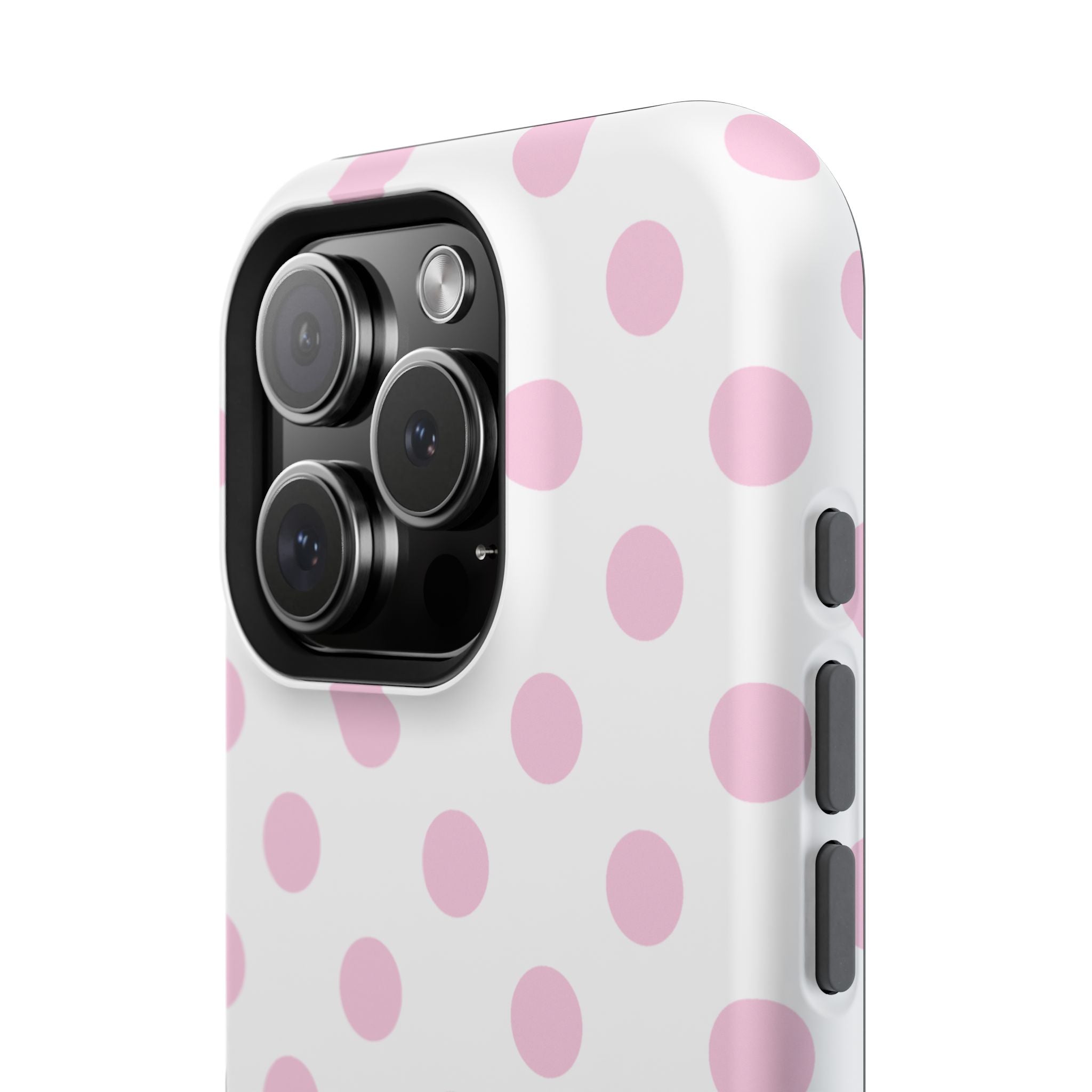 Pink and White Polka Dot Case