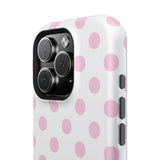 Pink and White Polka Dot Case