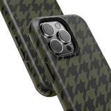 Army Green Houndstooth Case