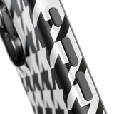 Black and White Houndstooth Case