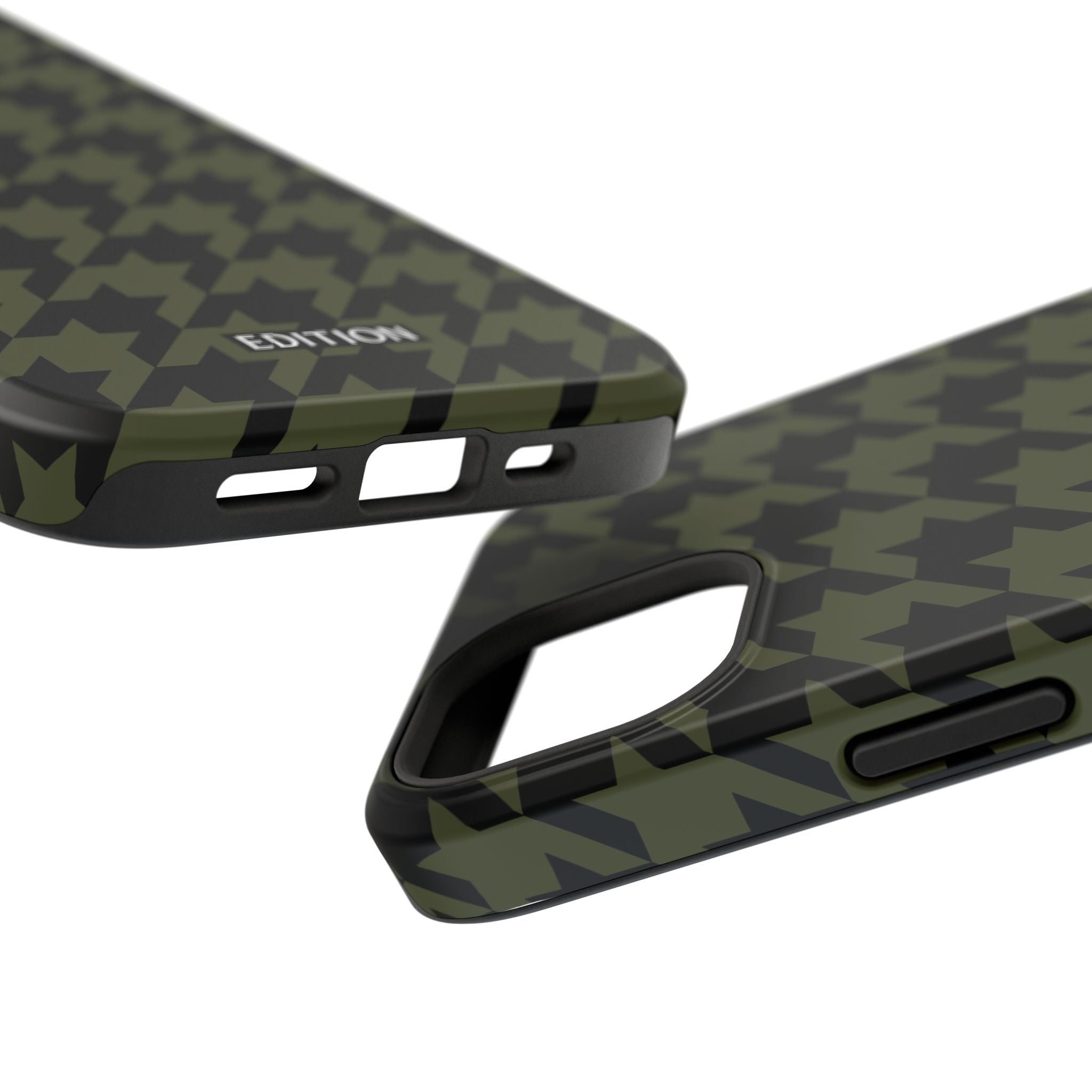 Army Green Houndstooth Case