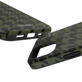 Army Green Houndstooth Case