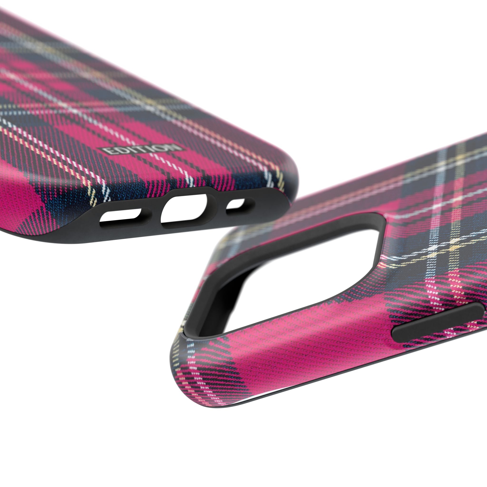 Hot Pink and Navy Plaid Case