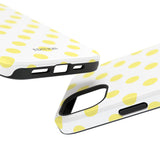 Yellow and White Polka Dot Case