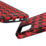Red Houndstooth Case