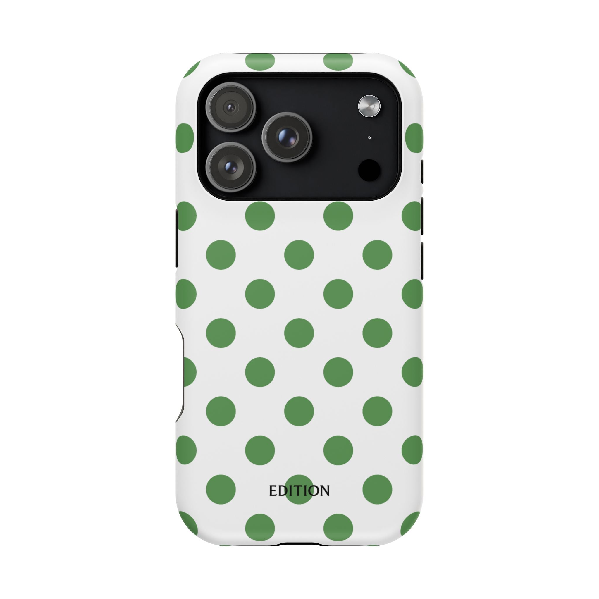 Green and White Polka Dot Case