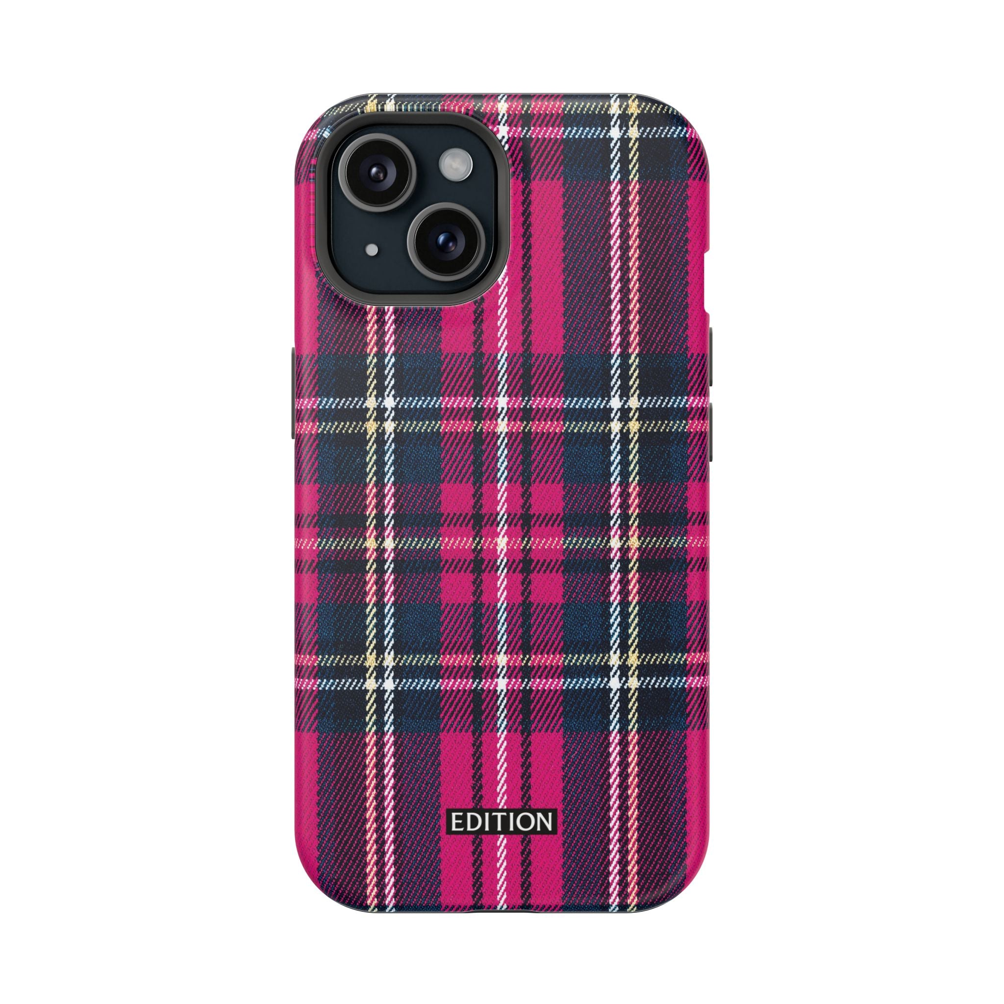 Hot Pink and Navy Plaid Case