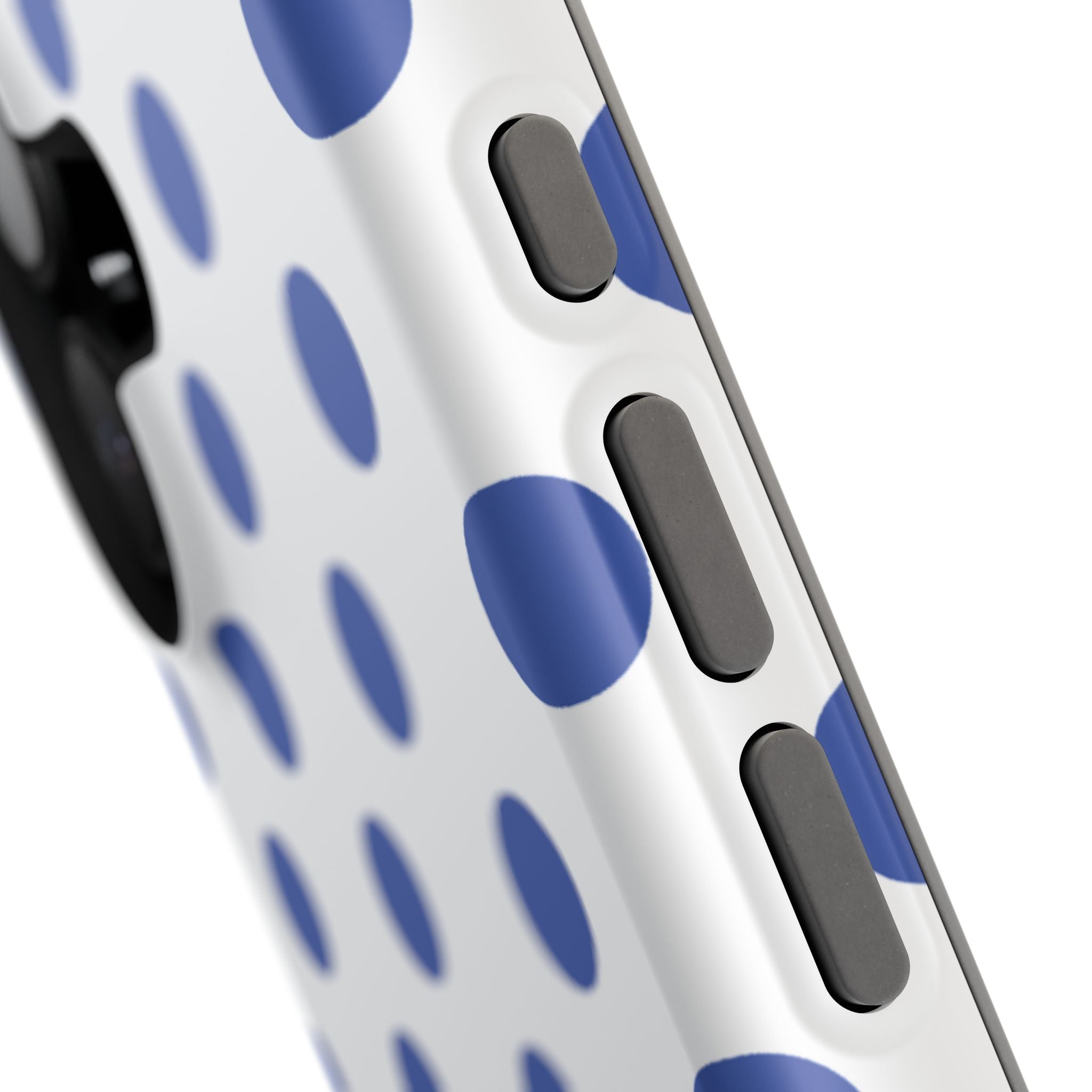 Blue and White Polka Dot Case