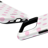 Pink and White Polka Dot Case