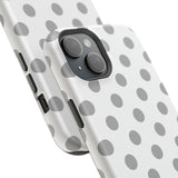 Grey and White Polka Dot Case
