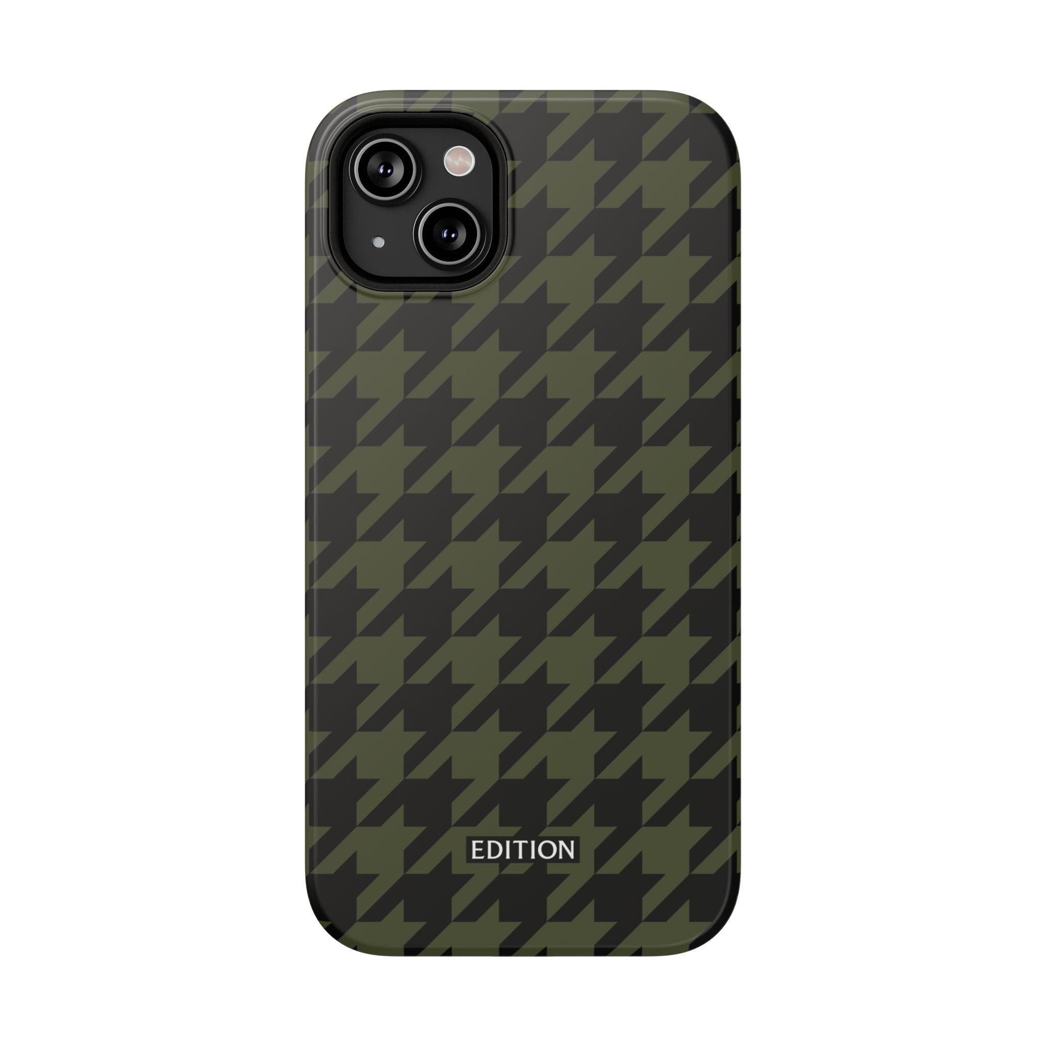 Army Green Houndstooth Case