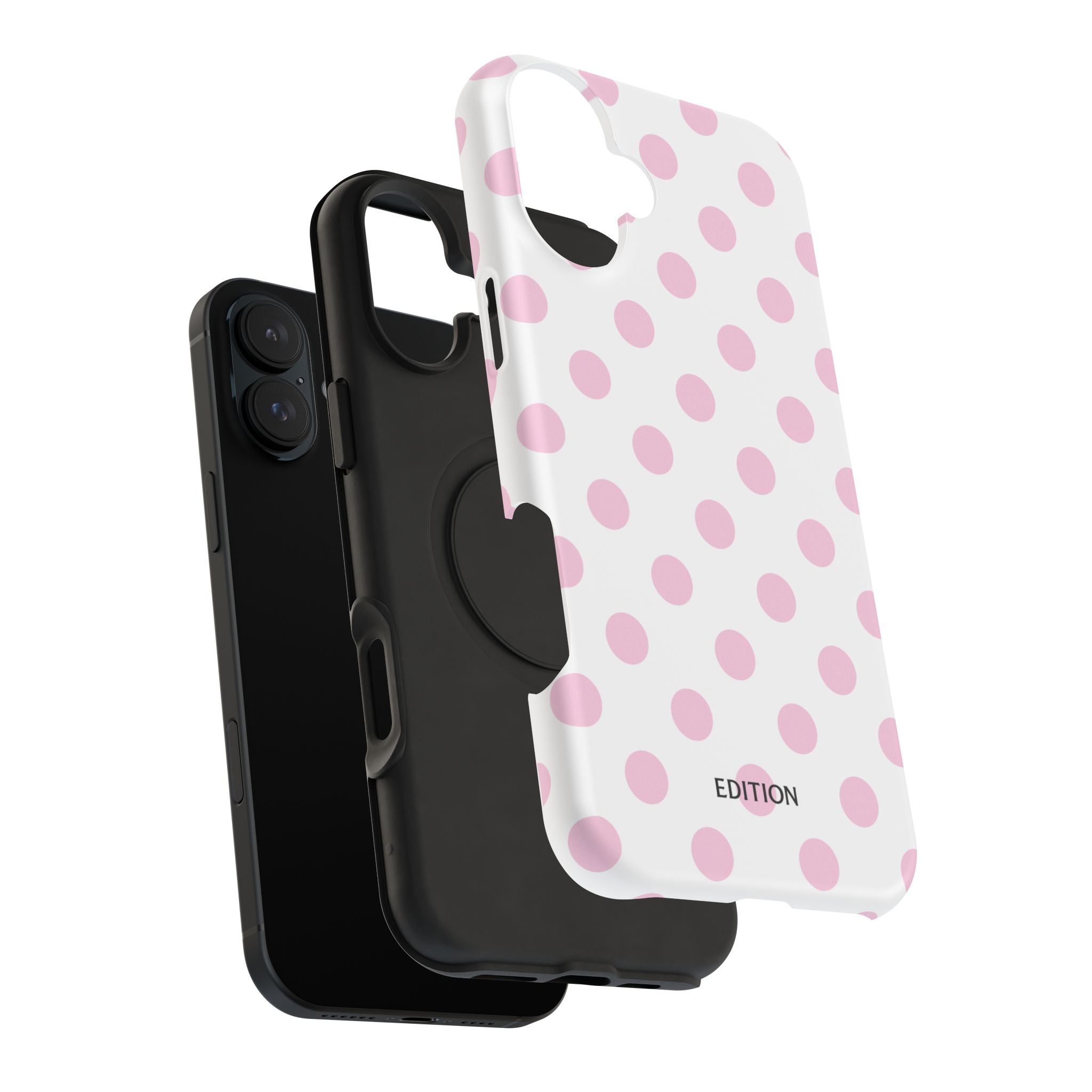 Pink and White Polka Dot Case