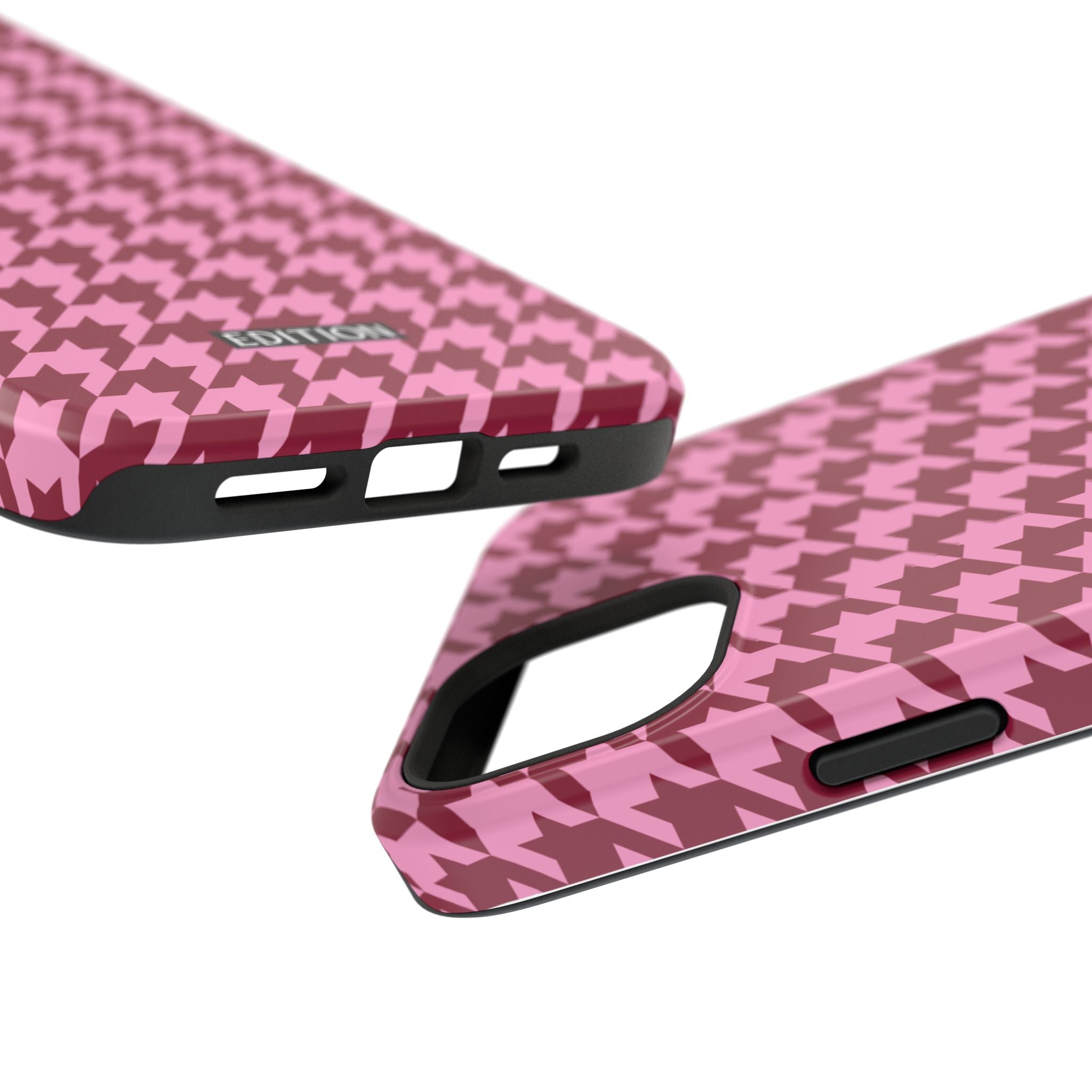 Raspberry Sorbet Houndstooth Case