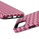 Raspberry Sorbet Houndstooth Case