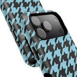 Baby Blue Houndstooth Case
