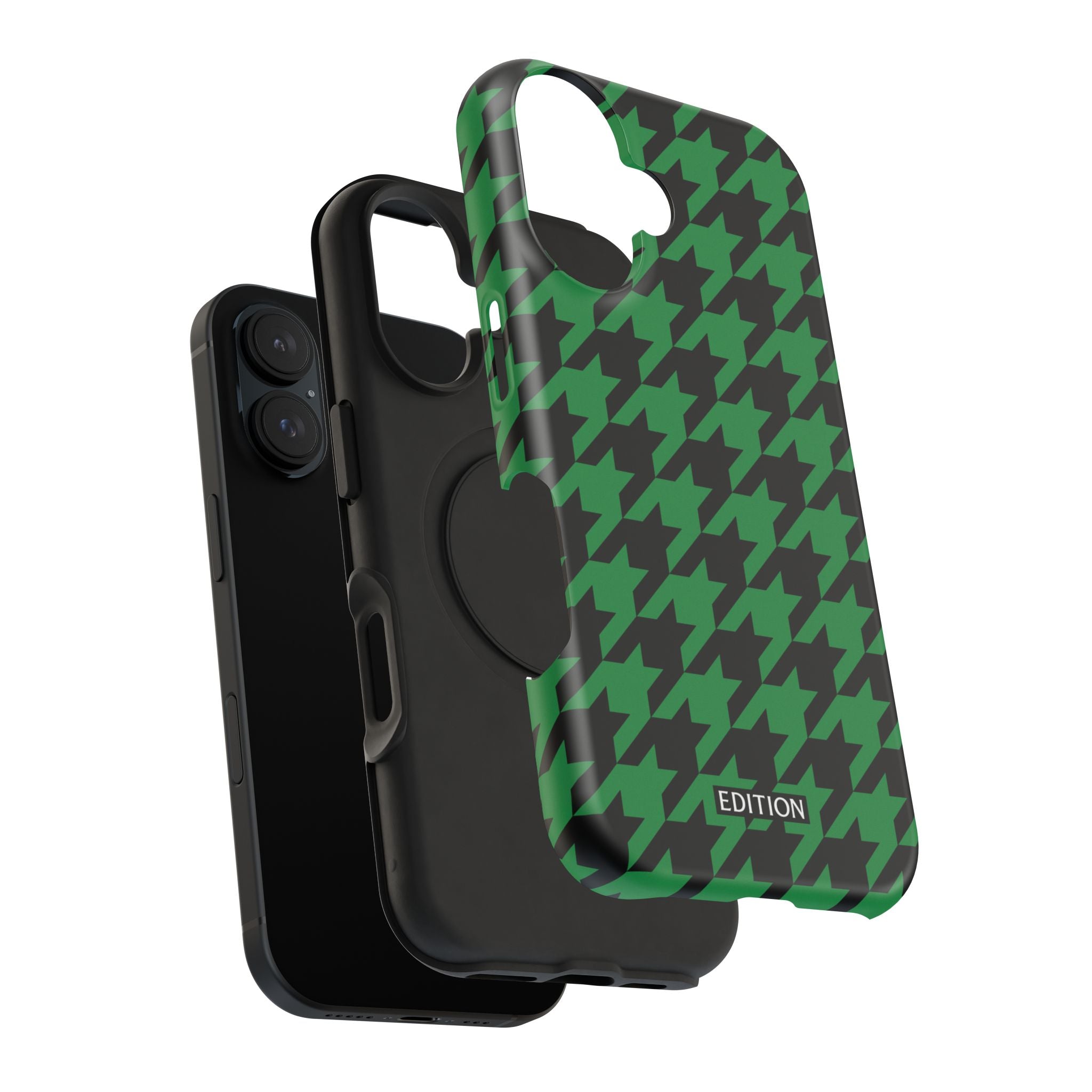 Green Houndstooth Case
