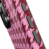 Raspberry Sorbet Houndstooth Case