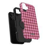 Raspberry Sorbet Houndstooth Case
