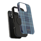 Navy Plaid Case