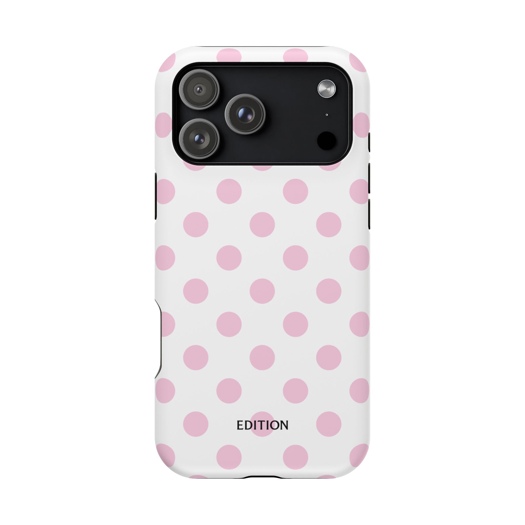 Pink and White Polka Dot Case