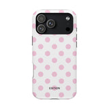 Pink and White Polka Dot Case