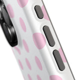 Pink and White Polka Dot Case