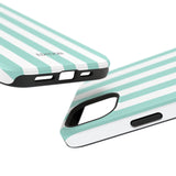 Teal Beach Stripe Case