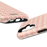 Peach Cream Houndstooth Case