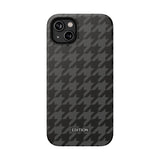 Grey Houndstooth Case