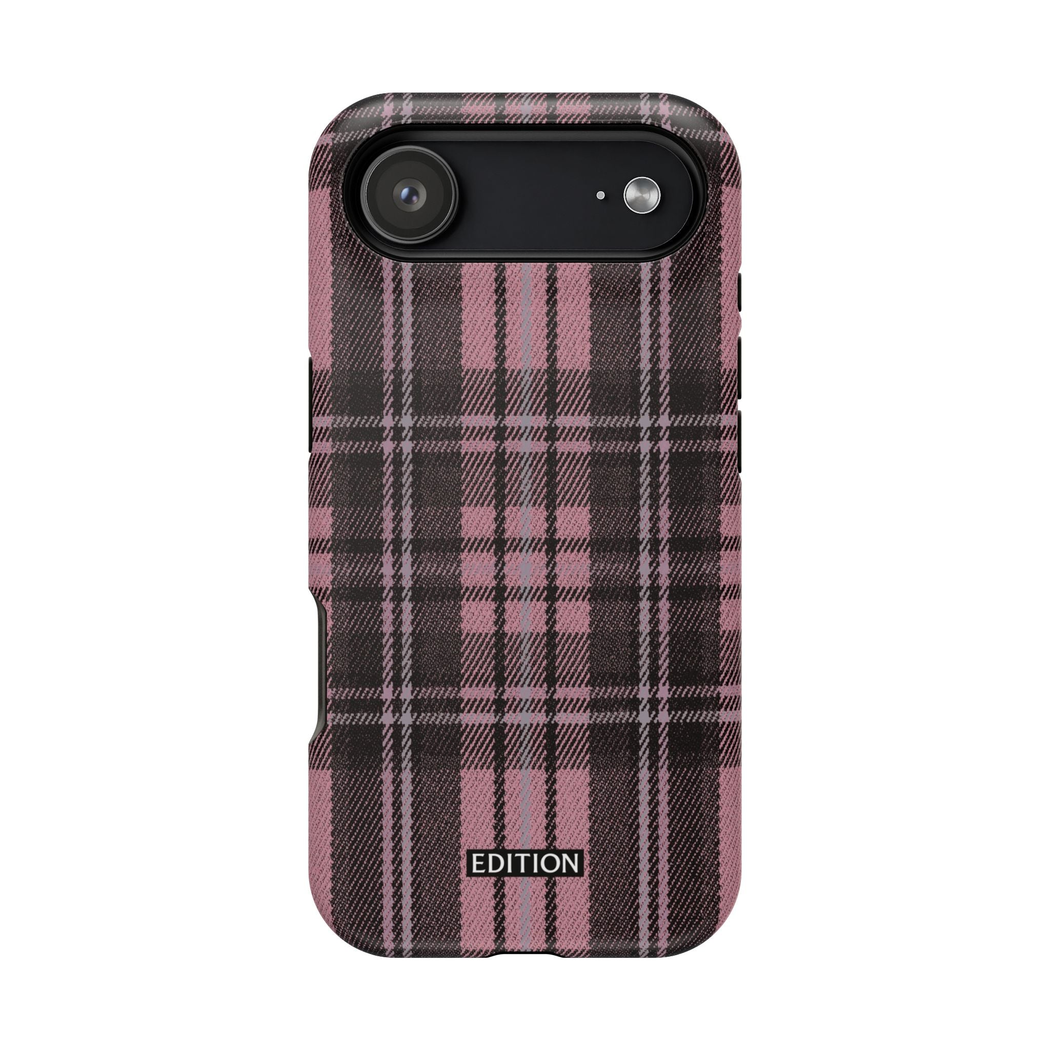 Light Pink and Black Plaid Case