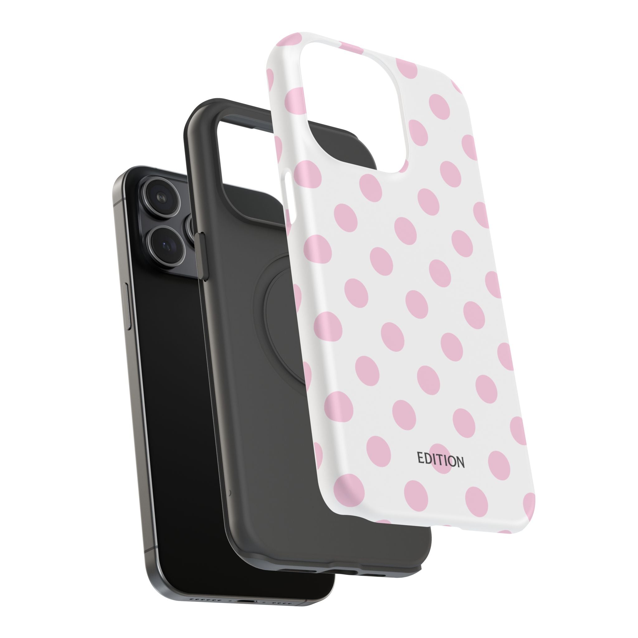 Pink and White Polka Dot Case
