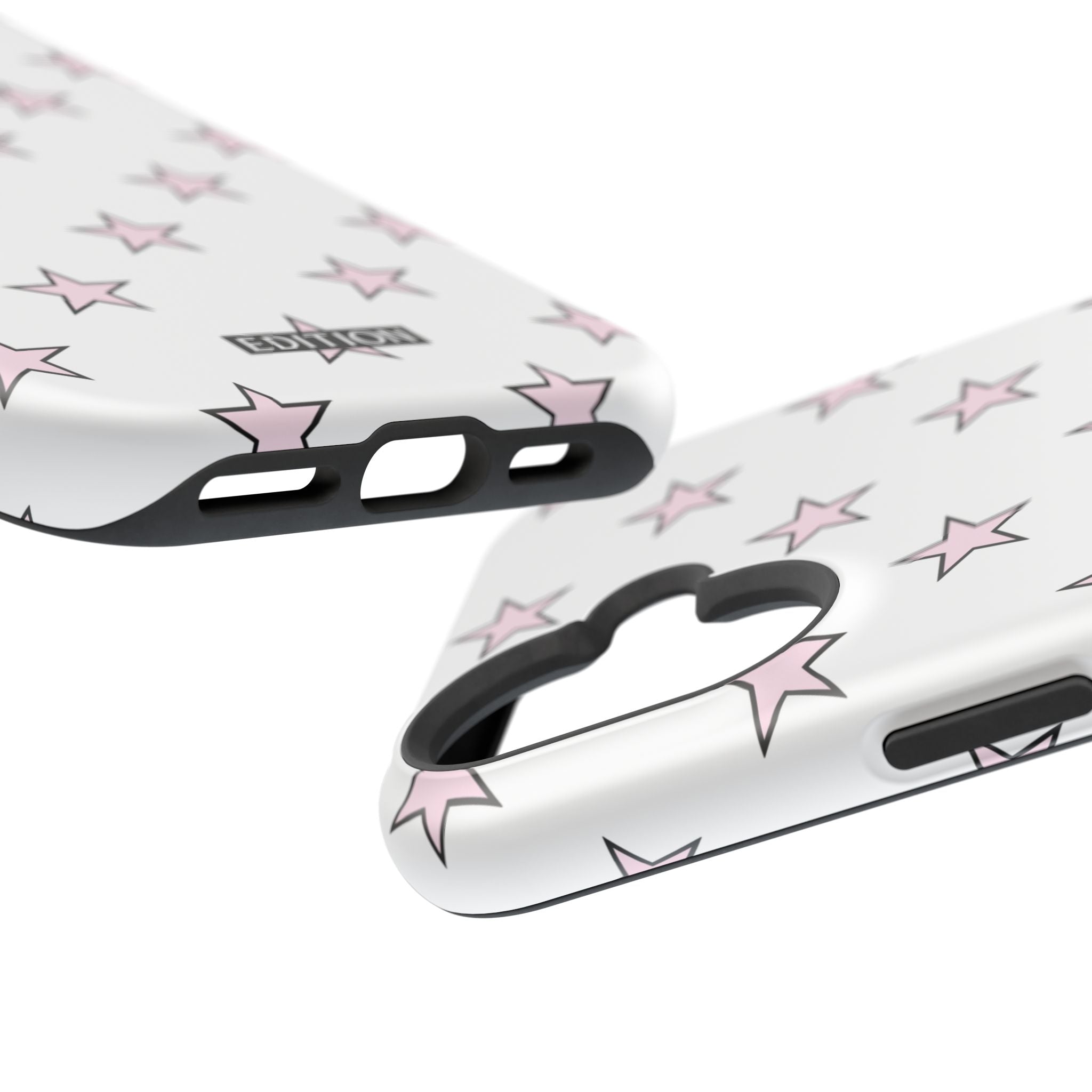 Pink and White Star Case