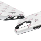 Pink and White Star Case