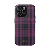 Black and Pink Plaid Case