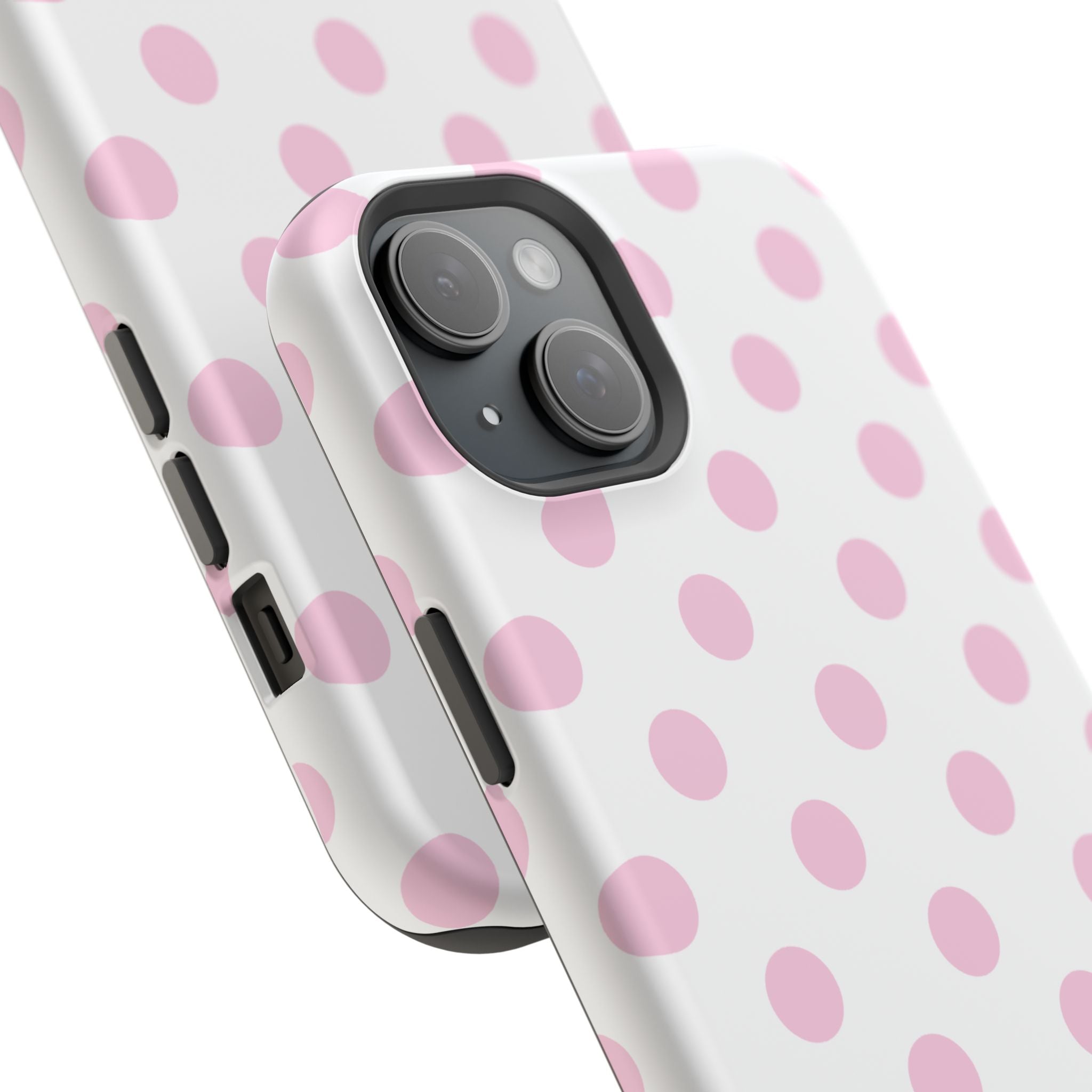 Pink and White Polka Dot Case