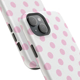 Pink and White Polka Dot Case