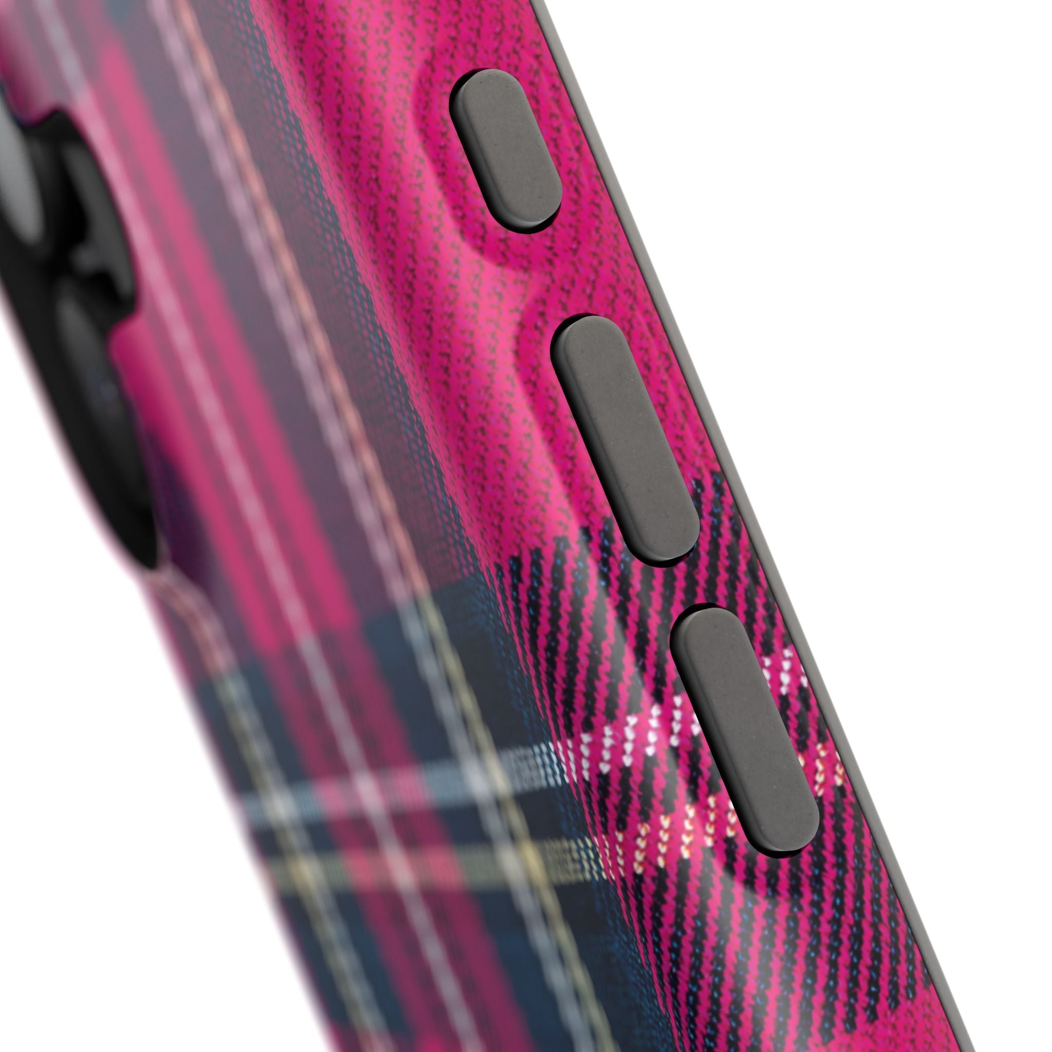 Hot Pink and Navy Plaid Case