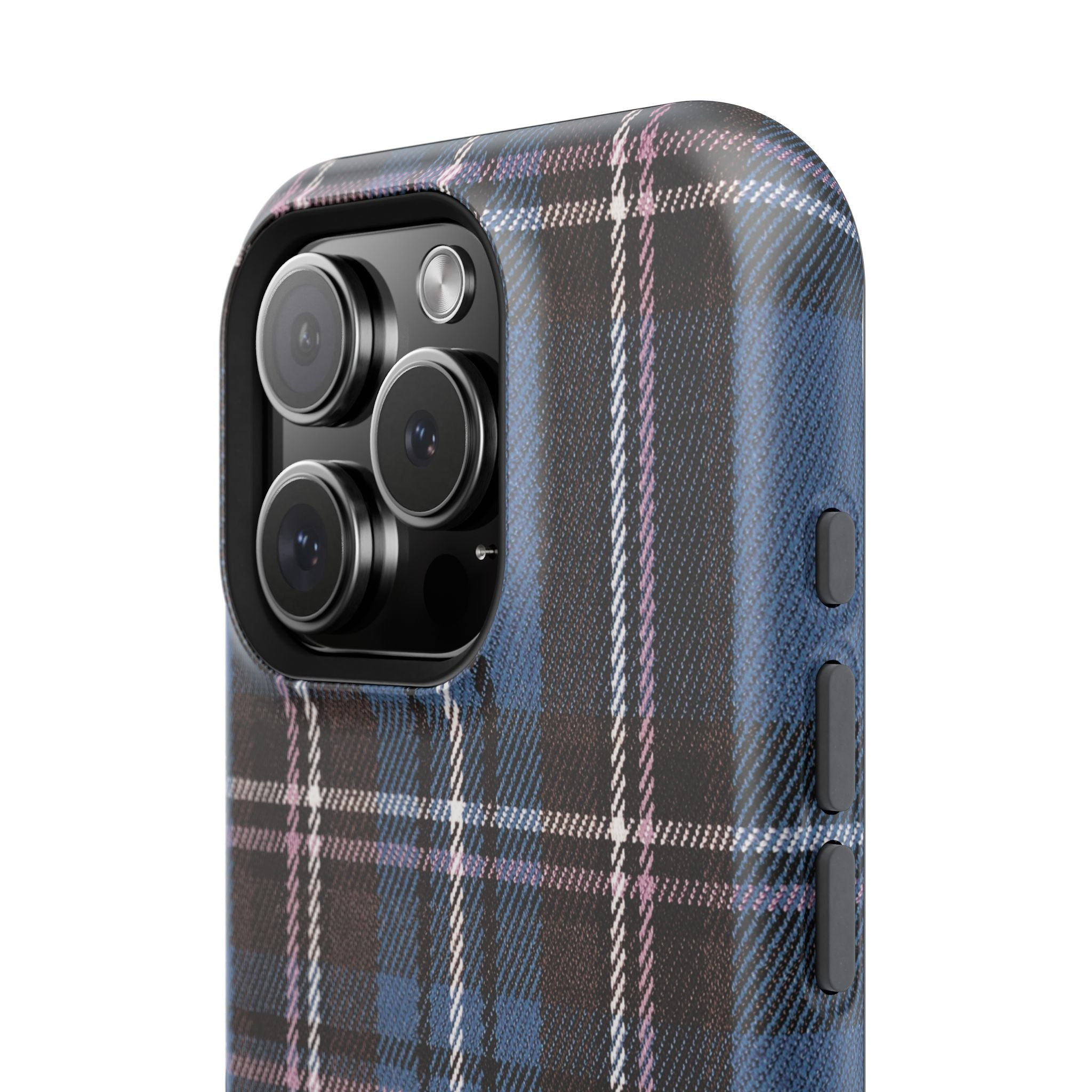 Blue and Pink Plaid Case