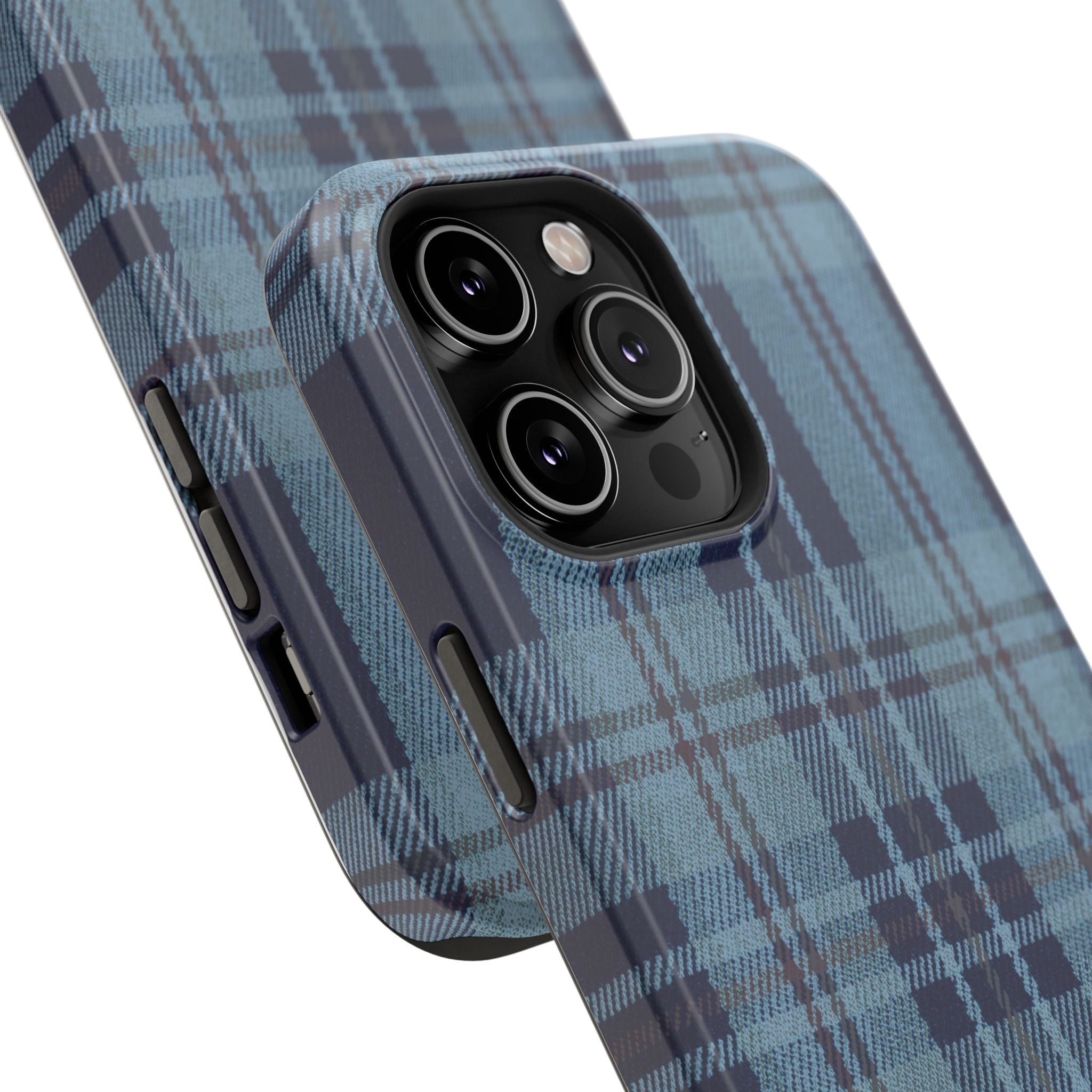 Navy Plaid Case