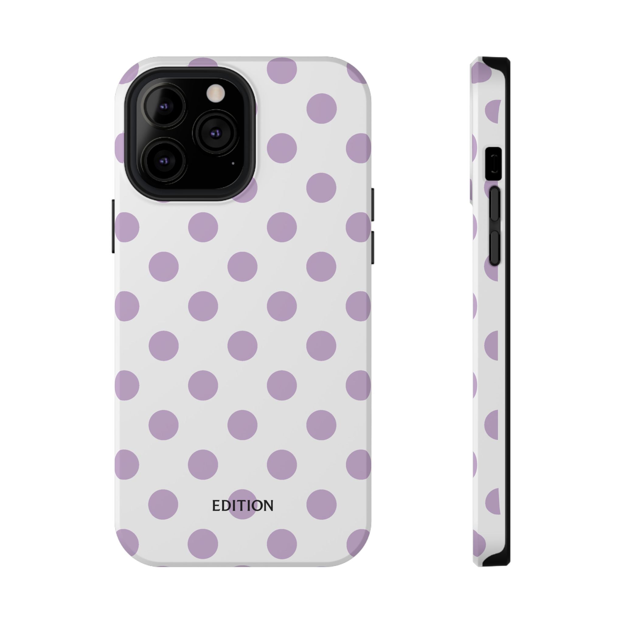 Purple and White Polka Dot Case