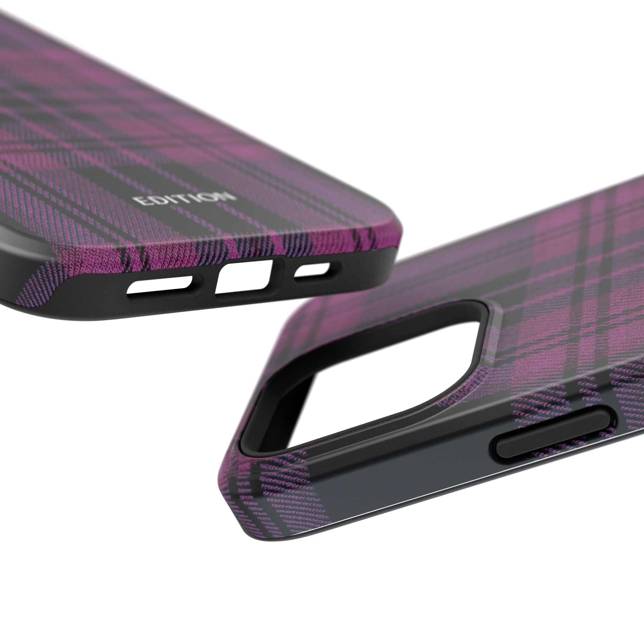 Black and Pink Plaid Case