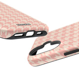 Peach Cream Houndstooth Case