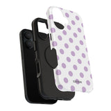 Purple and White Polka Dot Case