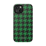Green Houndstooth Case