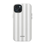 Grey Beach Stripe Case