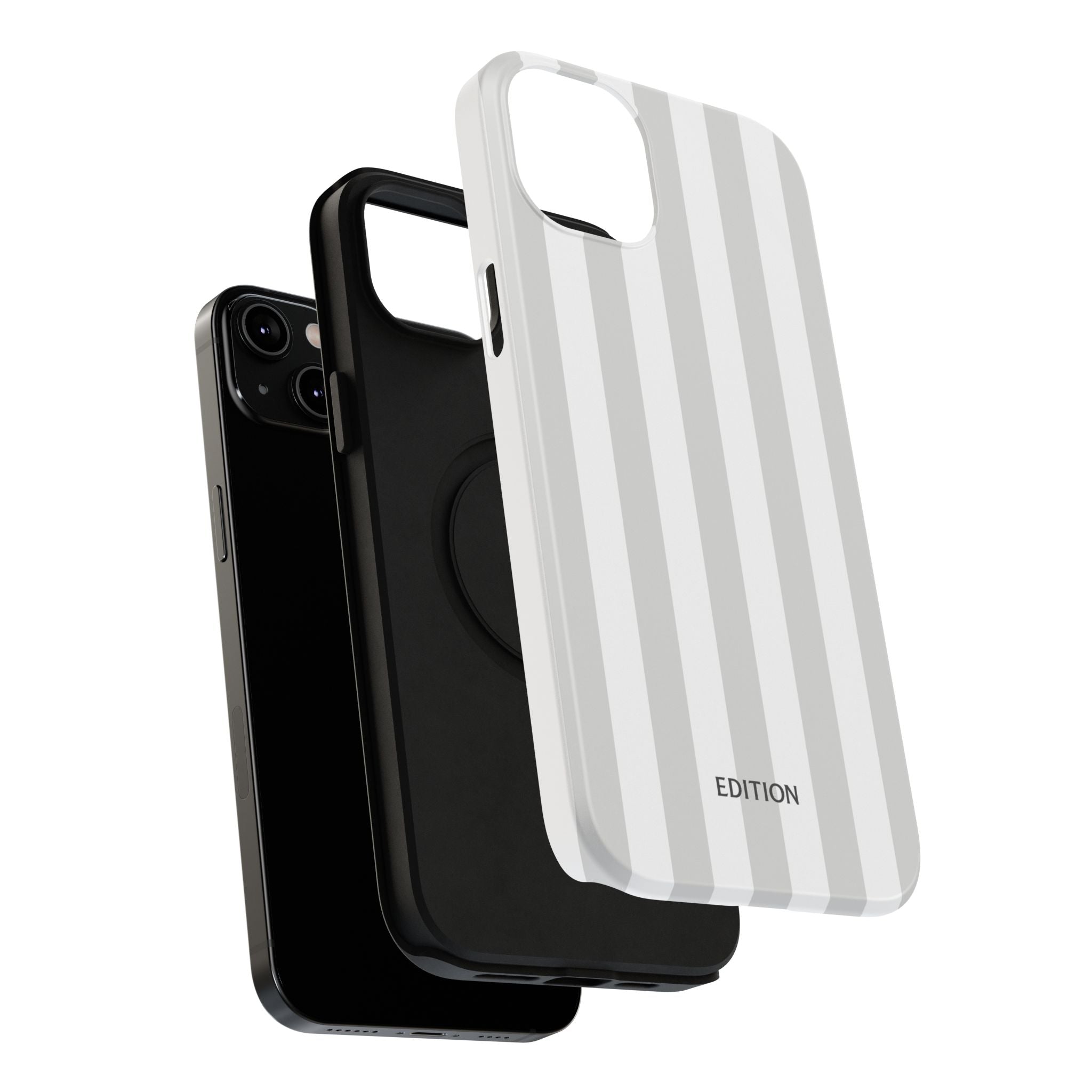 Grey Beach Stripe Case