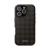 Brown Houndstooth Case