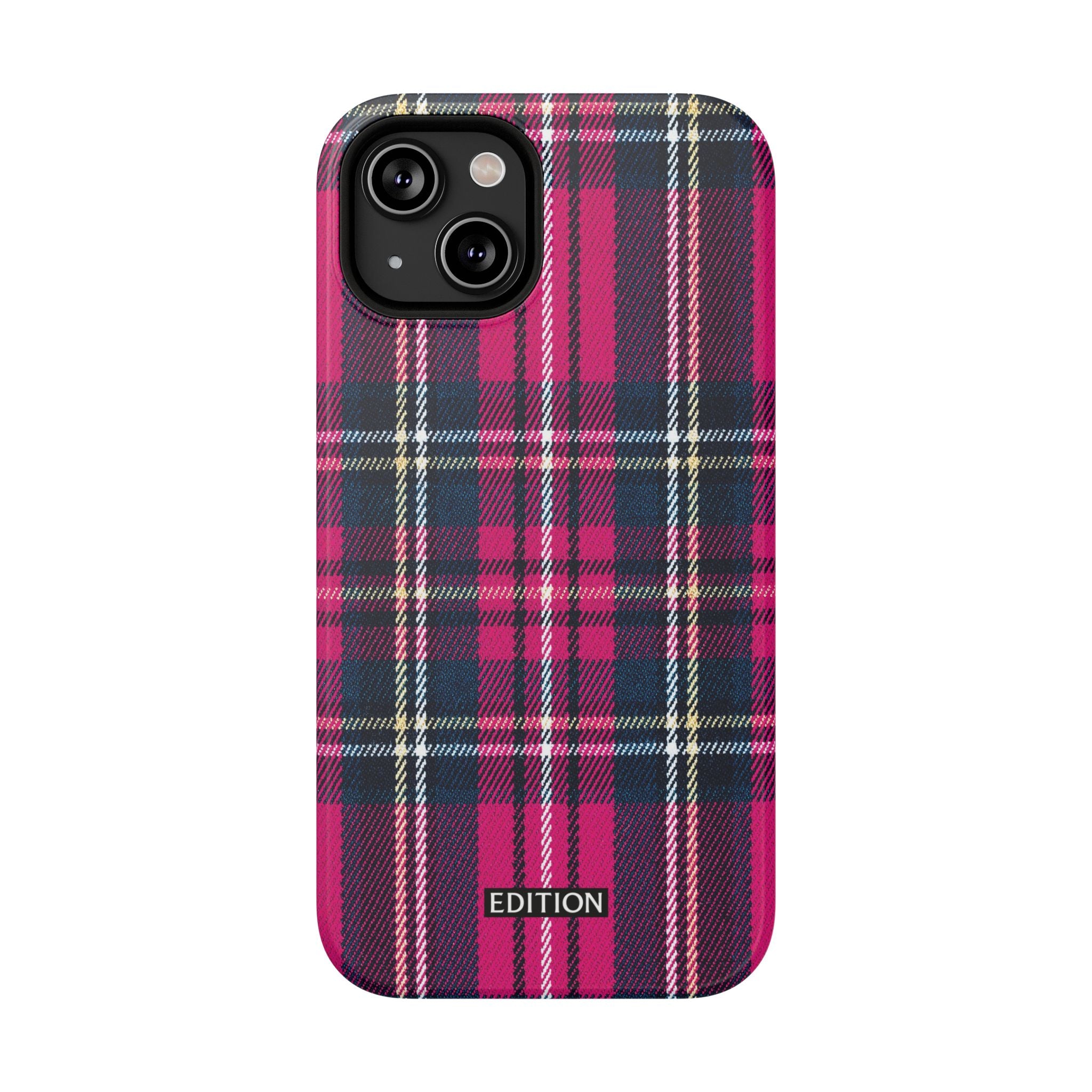Hot Pink and Navy Plaid Case