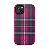 Hot Pink and Navy Plaid Case