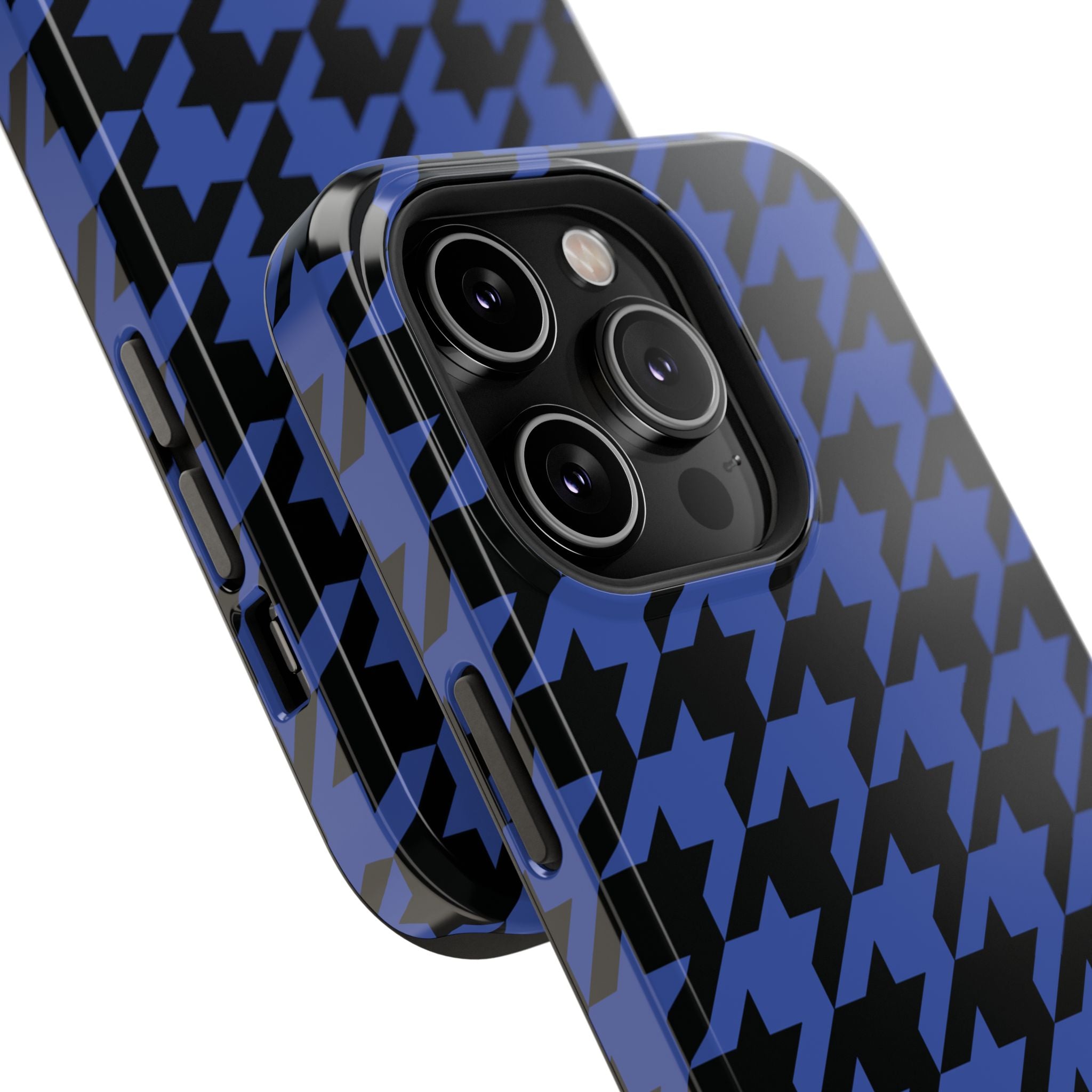 Blue Houndstooth Case